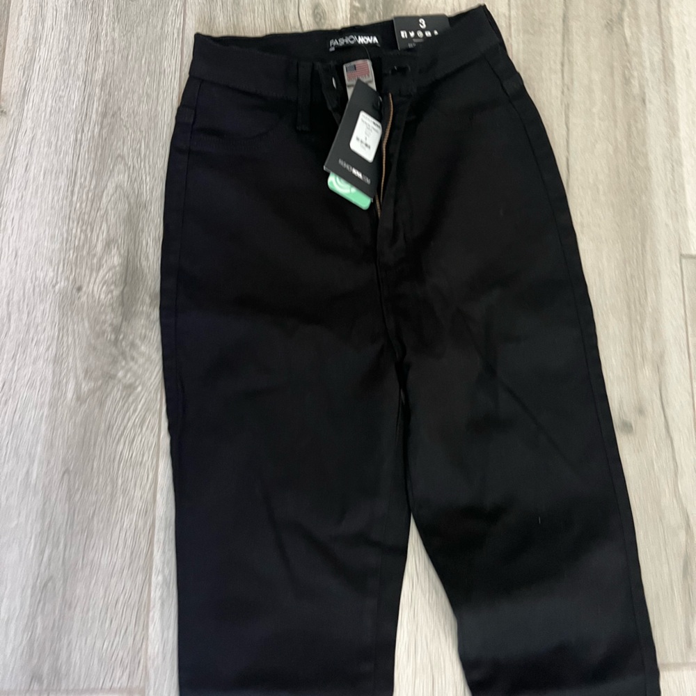 Black high waist pants